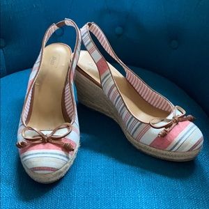 Bass Striped Wedge Espadrille